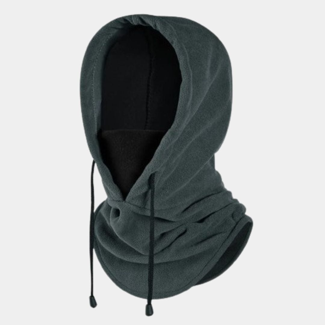 Cagoule Capuche Tricot Grise