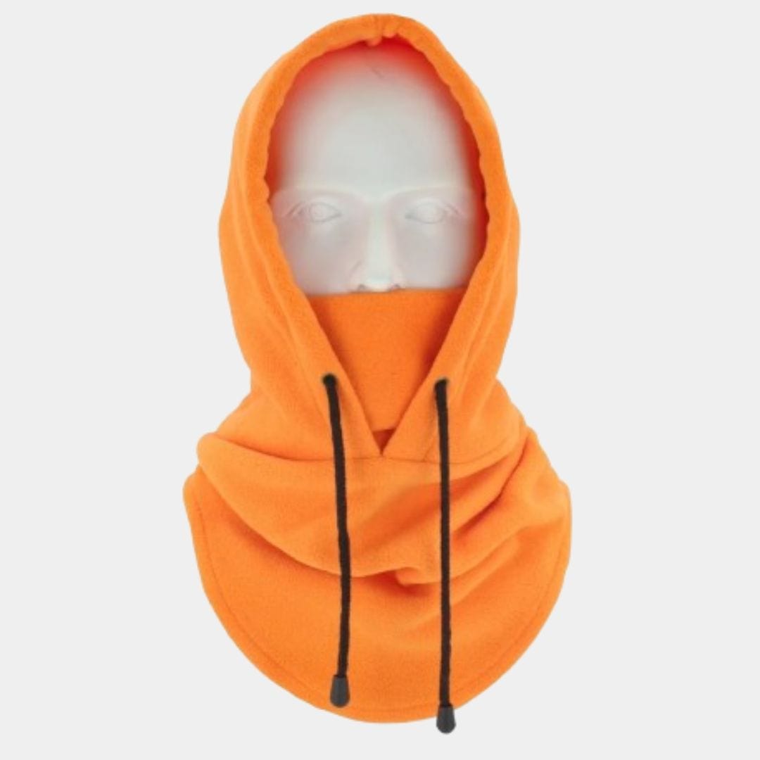 Cagoule Capuche Tricot Orange