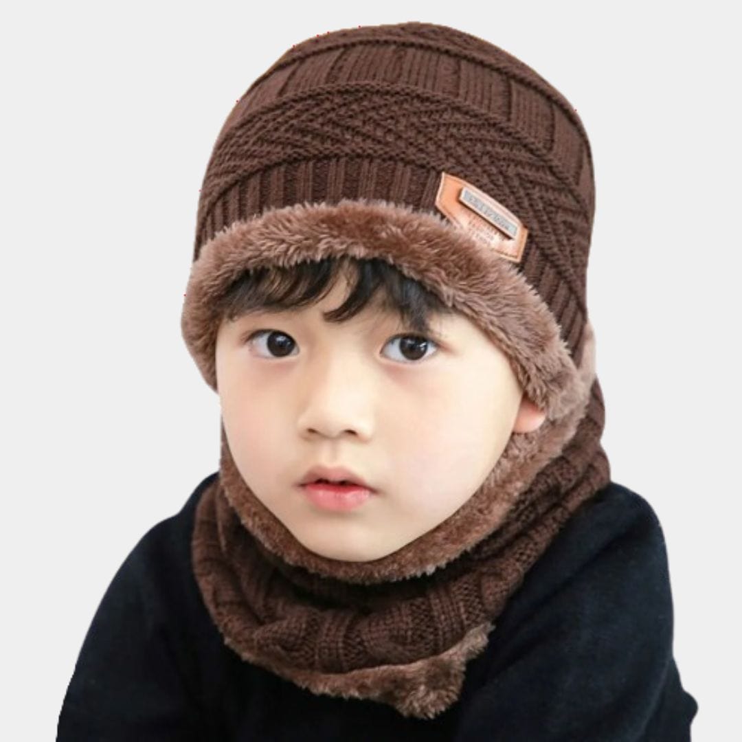 Cagoule Enfant Bonnet Marron