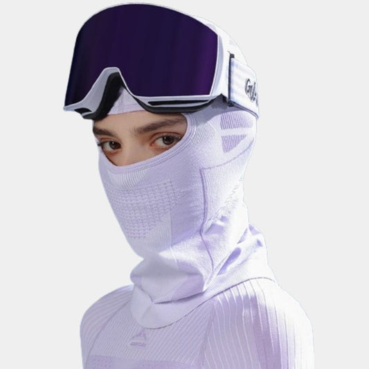 Cagoule Moto Femme Blanche et Violette